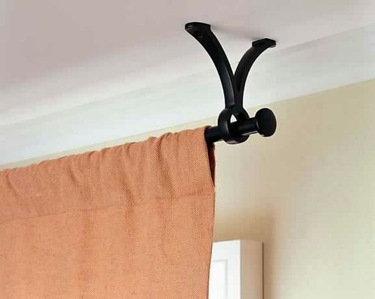 Hanging A Curtain Rod in Curtain