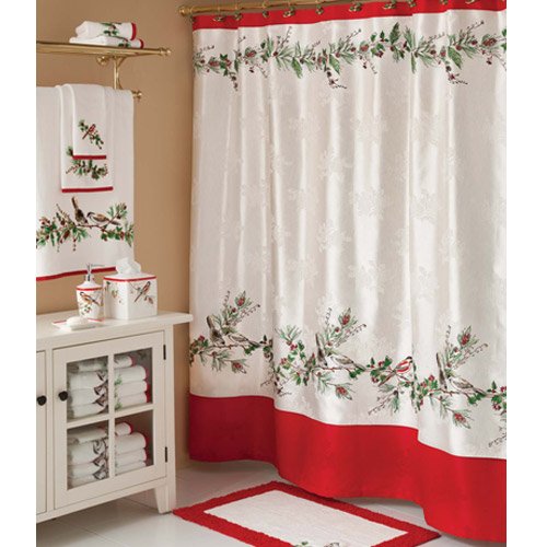 Holiday Shower Curtain in Curtain