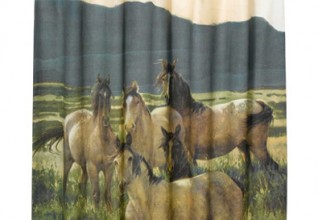 400x400px Horse Shower Curtains Picture in Curtain