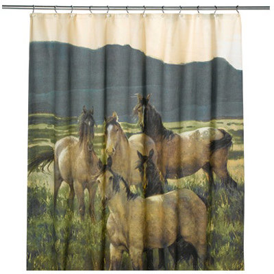 Horse Shower Curtains in Curtain