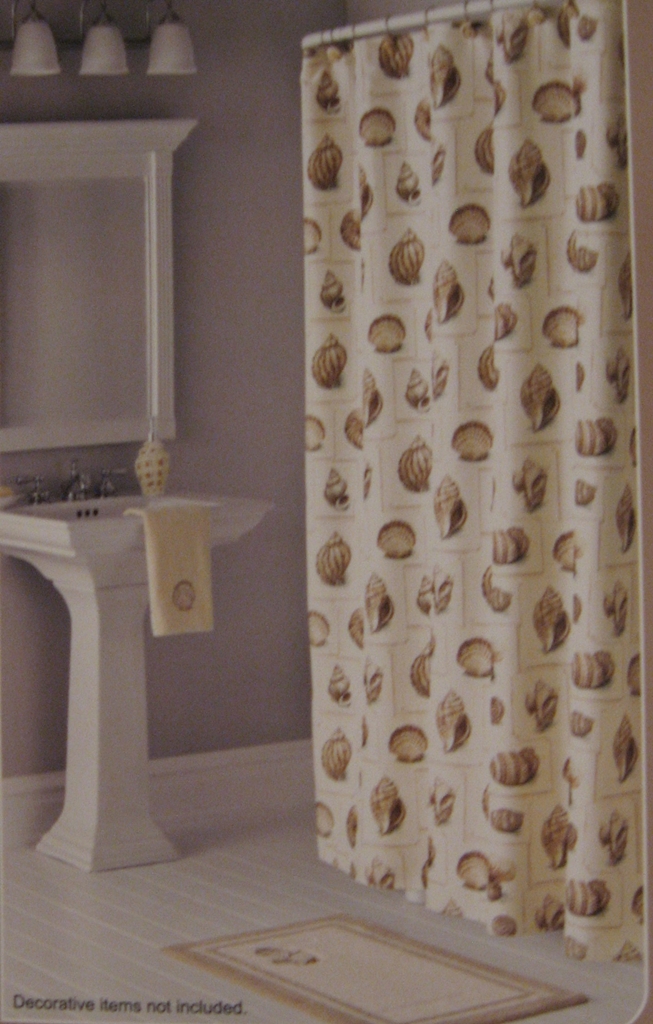 Ivory Shower Curtain in Curtain
