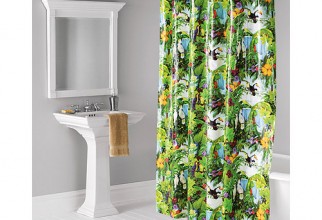 500x500px Jungle Shower Curtain Picture in Curtain