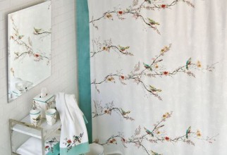 500x500px Lenox Chirp Shower Curtain Picture in Curtain