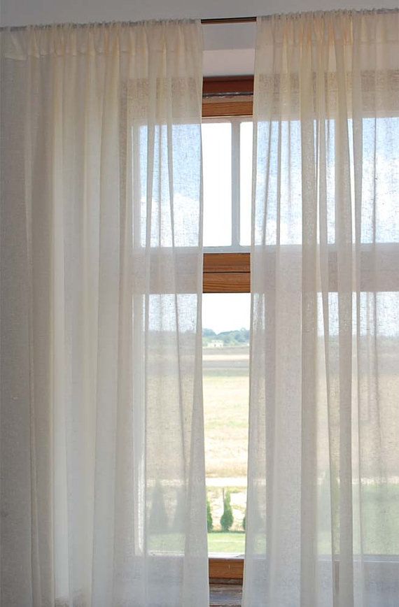 Linen Sheer Curtains in Curtain