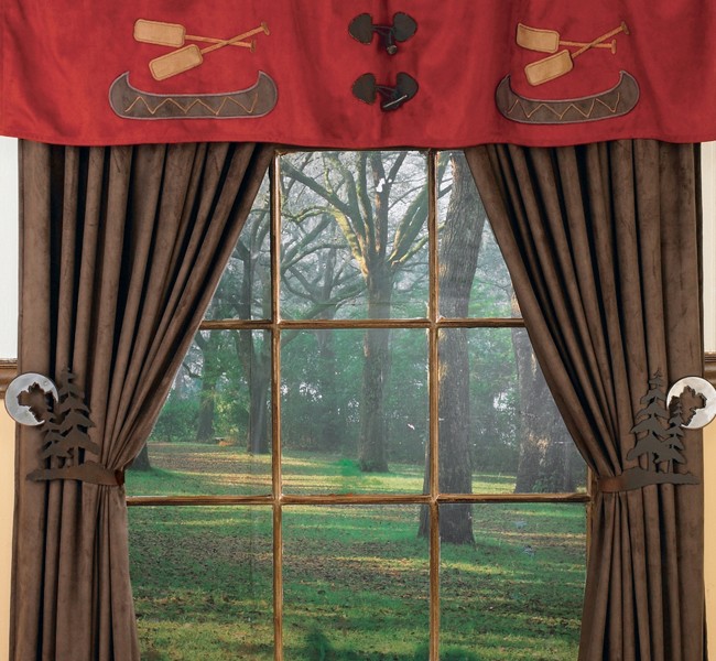 Log Cabin Curtains in Curtain
