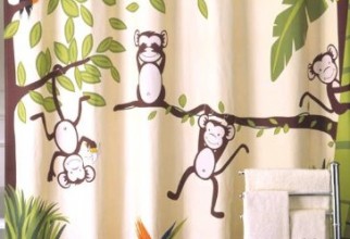 364x500px Monkey Curtains Picture in Curtain