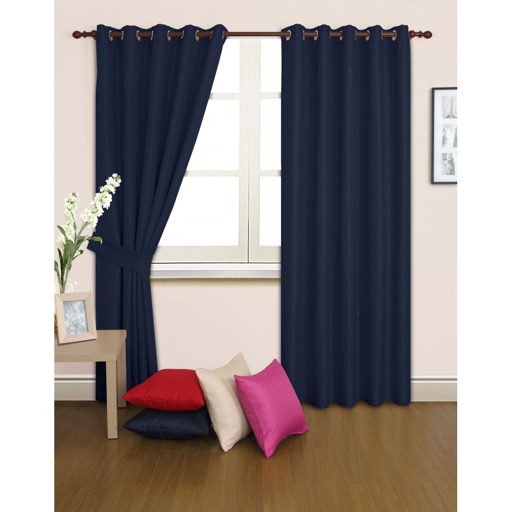 Navy Blackout Curtains in Curtain