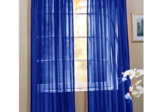 500x500px Navy Blue Sheer Curtains Picture in Curtain