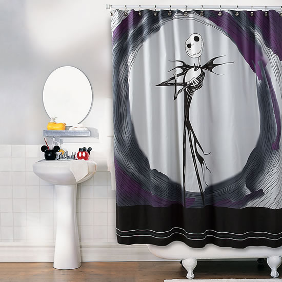 Nightmare Before Christmas Shower Curtain in Curtain