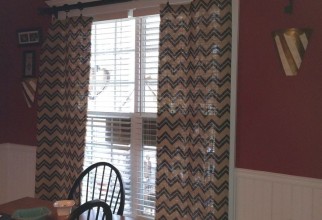 736x981px No Sew Burlap Curtains Picture in Curtain