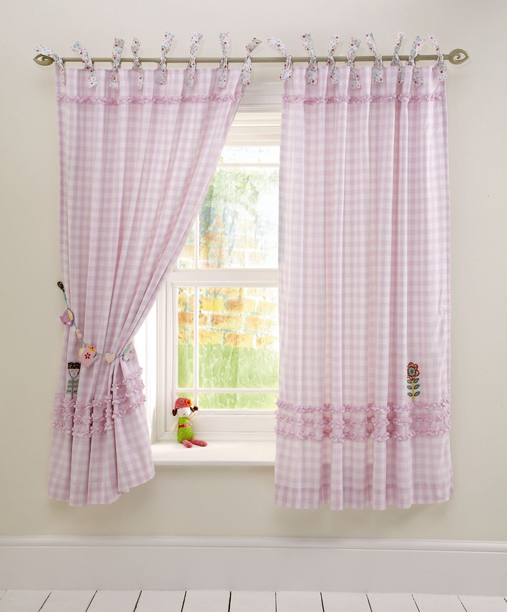 Nursery Curtains Girl in Curtain