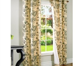 275x275px Paisley Curtain Panels Picture in Curtain