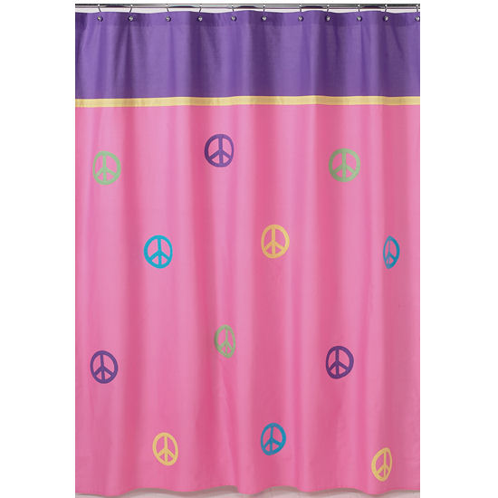 Peace Sign Curtains in Curtain