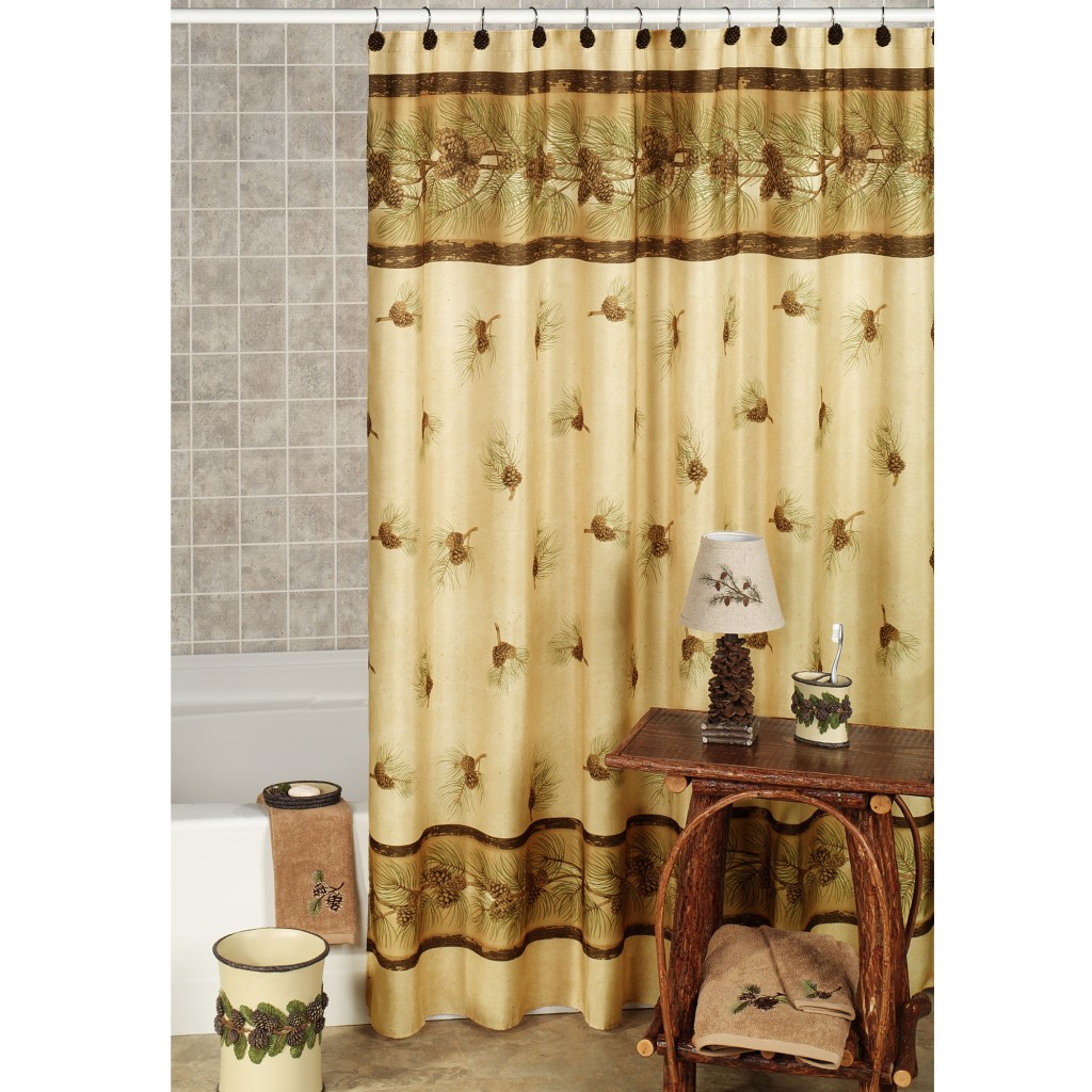 Pine Cone Shower Curtain in Curtain