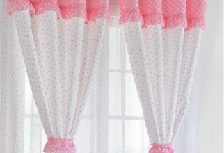 600x600px Pink And White Curtains Picture in Curtain