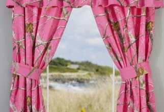 586x775px Pink Camo Curtains Picture in Curtain