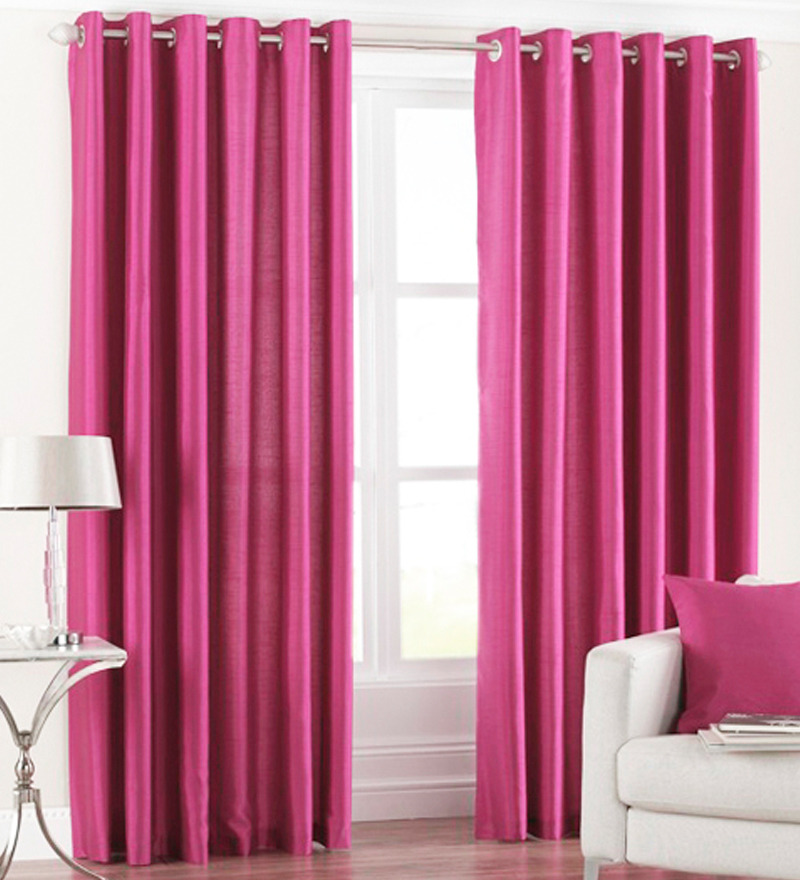Pink Window Curtains in Curtain