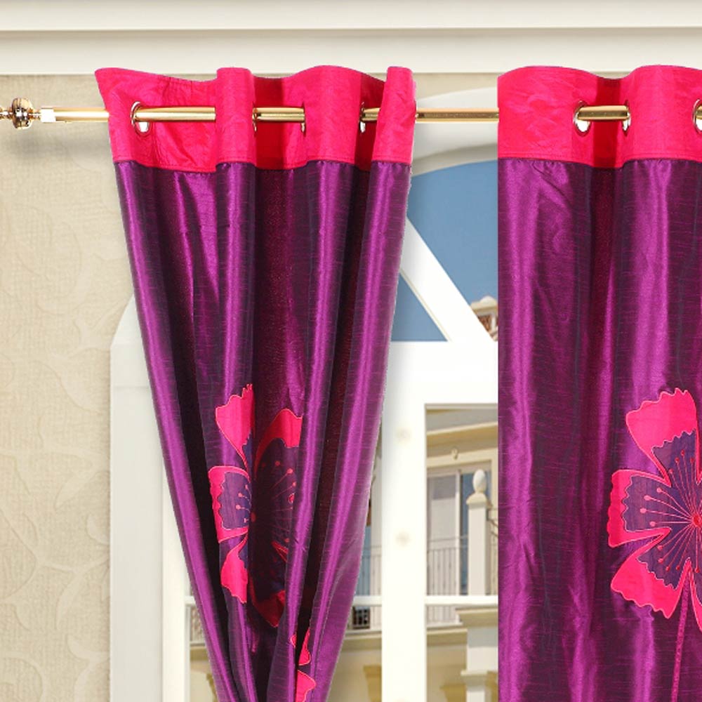 Purple Window Curtains in Curtain