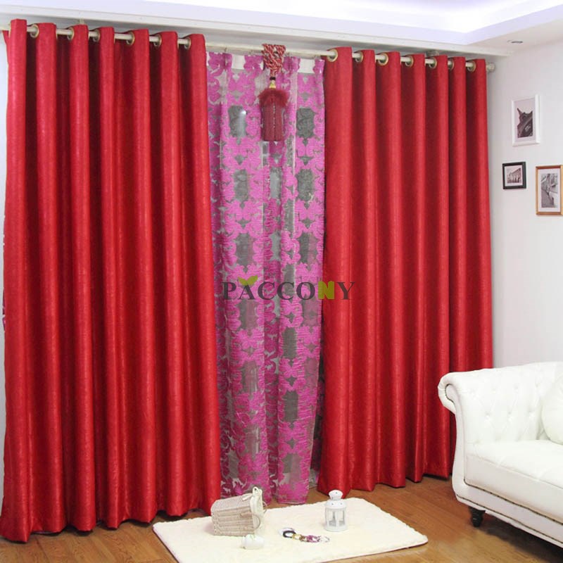 Red Blackout Curtains in Curtain