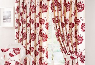 771x1000px Red Damask Curtains Picture in Curtain
