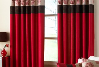 2000x2251px Red Window Curtains Picture in Curtain