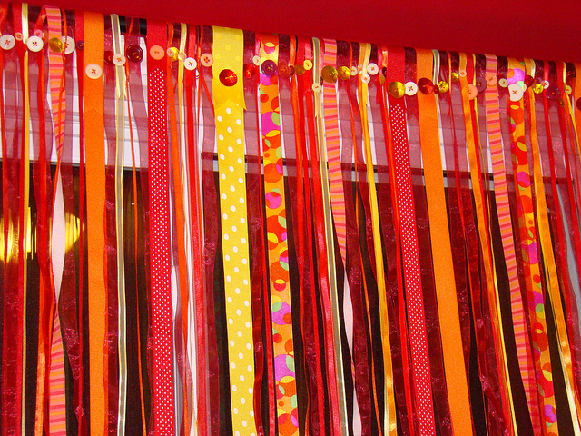 Ribbon Curtains in Curtain