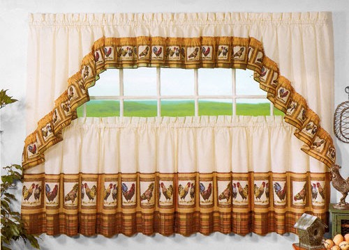 Rooster Curtains For Kitchen in Curtain