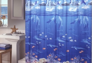900x900px Sea Shower Curtain Picture in Curtain
