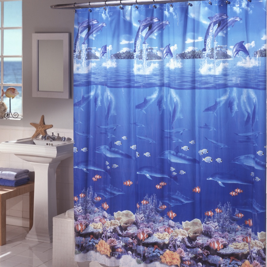 Sea Shower Curtain in Curtain