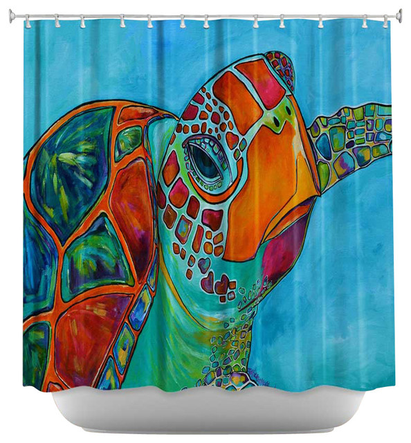 Sea Turtle Shower Curtain in Curtain
