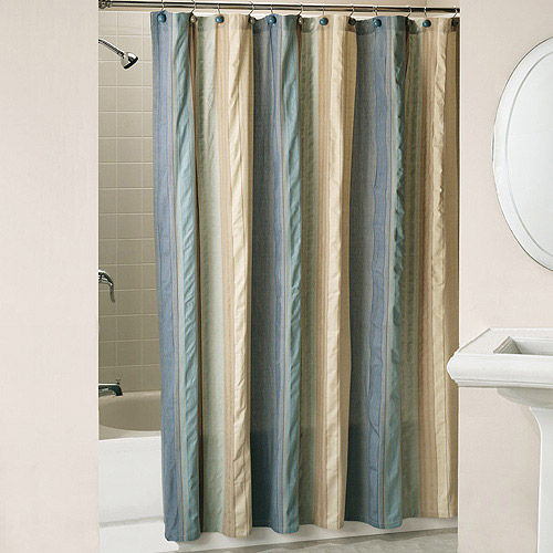 Seersucker Shower Curtain in Curtain