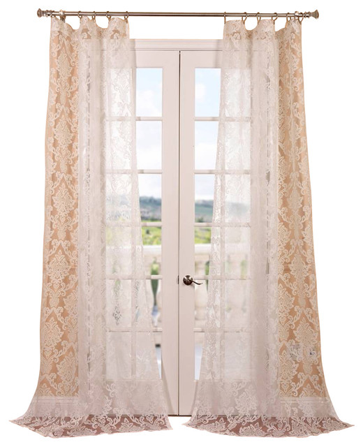 Sheer Patterned Curtains in Curtain