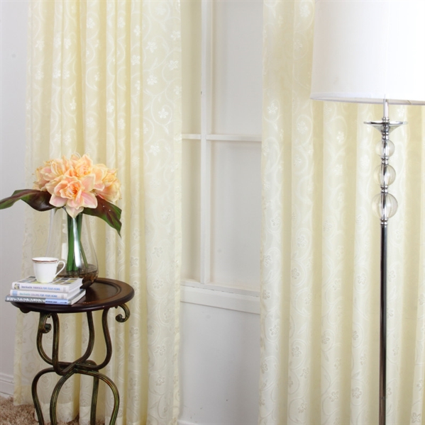 Sheer Yellow Curtains in Curtain