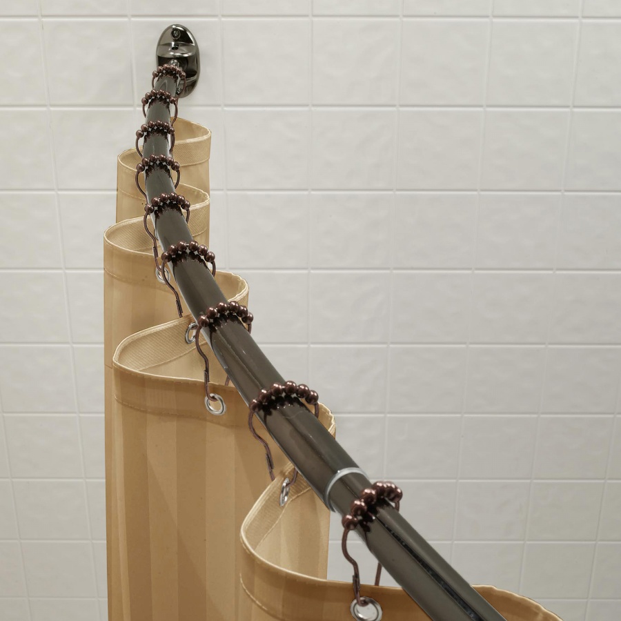 Shower Curtain Rod Height in Curtain