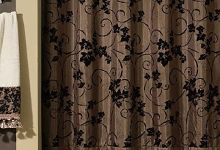 402x650px Tan Shower Curtain Picture in Curtain