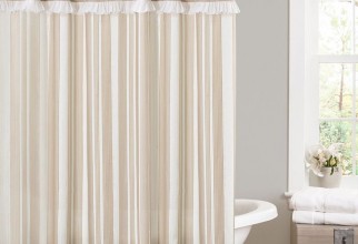 736x883px Taupe Shower Curtain Picture in Curtain