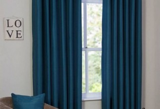 800x800px Teal Blue Curtains Picture in Curtain