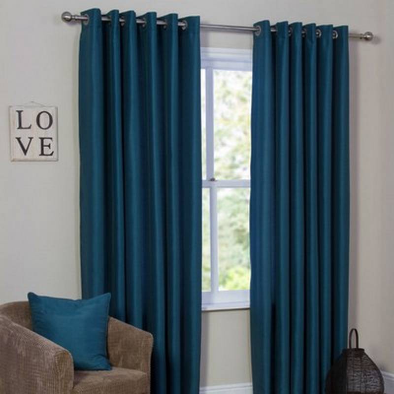 Teal Blue Curtains in Curtain
