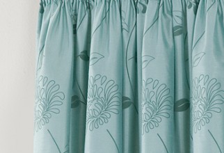 350x450px Teal Curtain Picture in Curtain