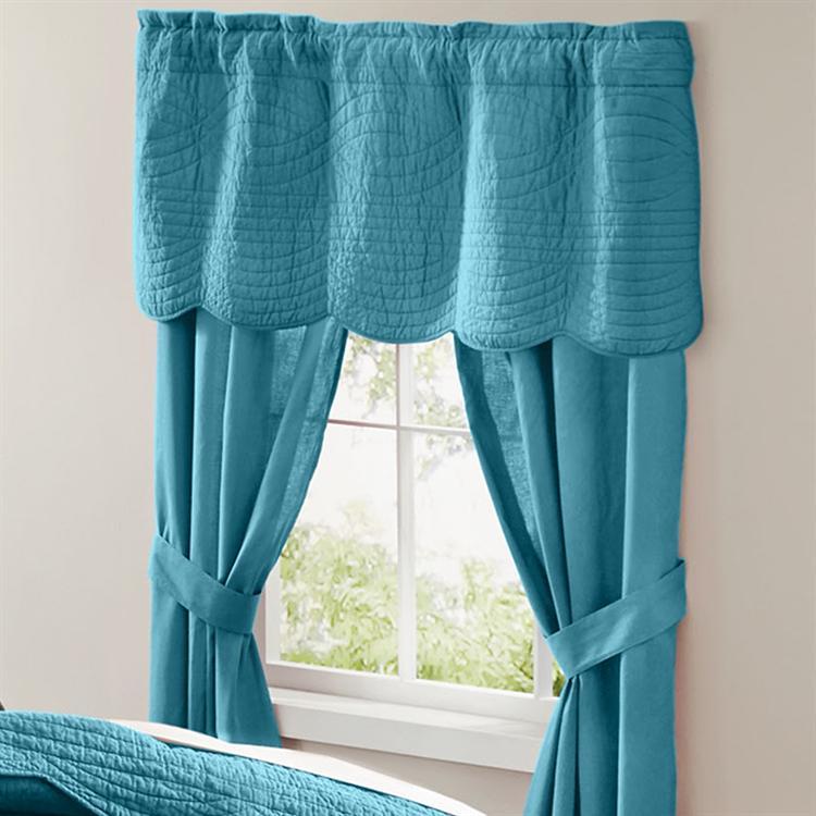 Teal Window Curtains in Curtain