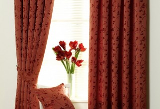 984x1442px Terracotta Curtains Picture in Curtain