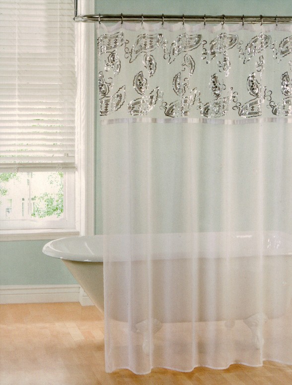 Transparent Shower Curtain in Curtain