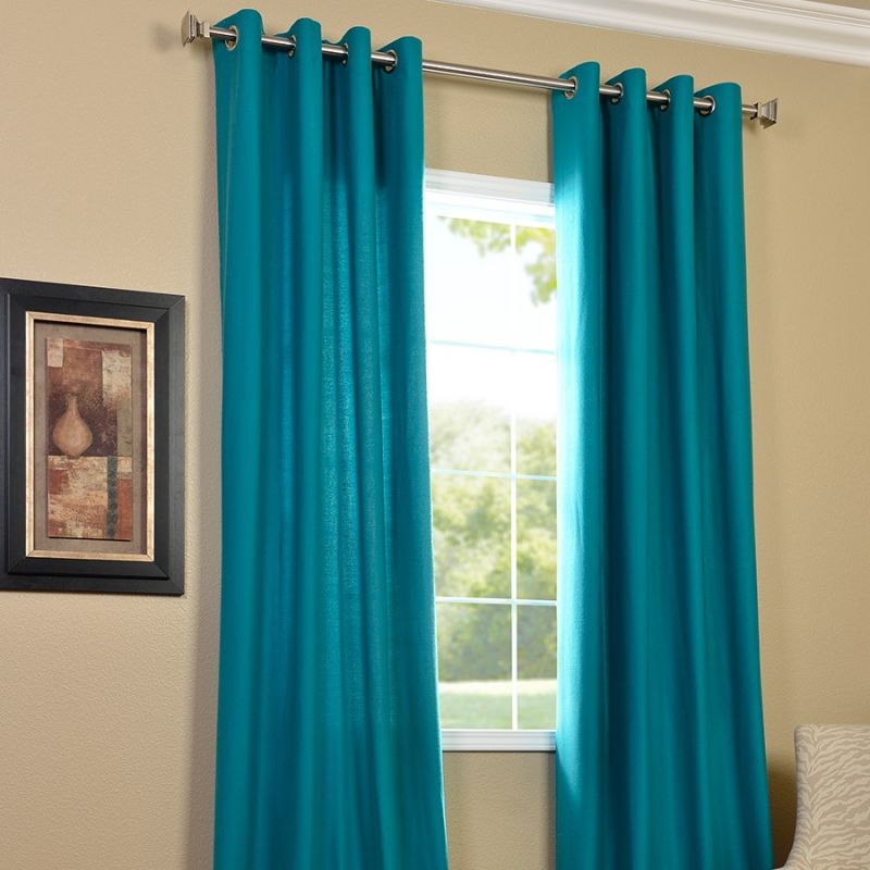 Turquoise Curtain in Curtain