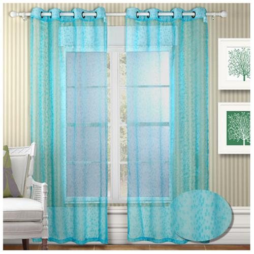 Turquoise Sheer Curtains in Curtain