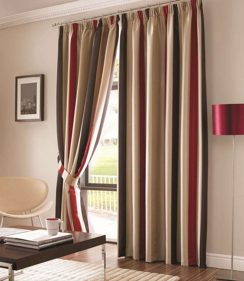 Vertical Striped Curtains in Curtain