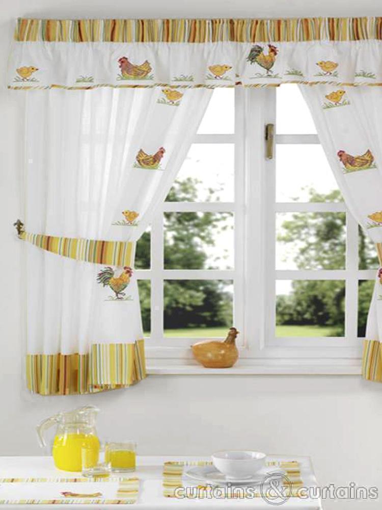 White And Yellow Curtains in Curtain