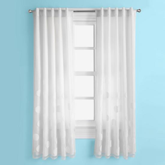 White Panel Curtains in Curtain
