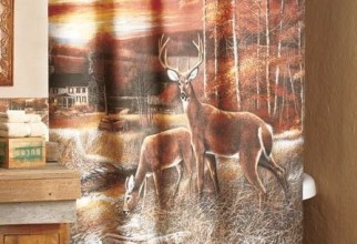 448x533px Wildlife Shower Curtains Picture in Curtain