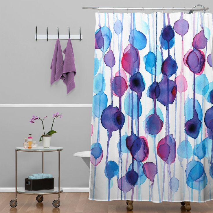 Abstract Shower Curtain in Curtain