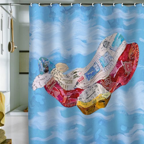 Airplane Shower Curtain in Curtain
